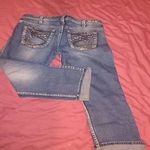 Capri SILVER Jeans sz 30